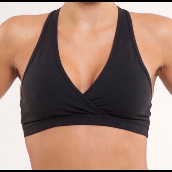lululemon athletica Other - Lululemon Wrap Sports Bra Black Workout Yoga